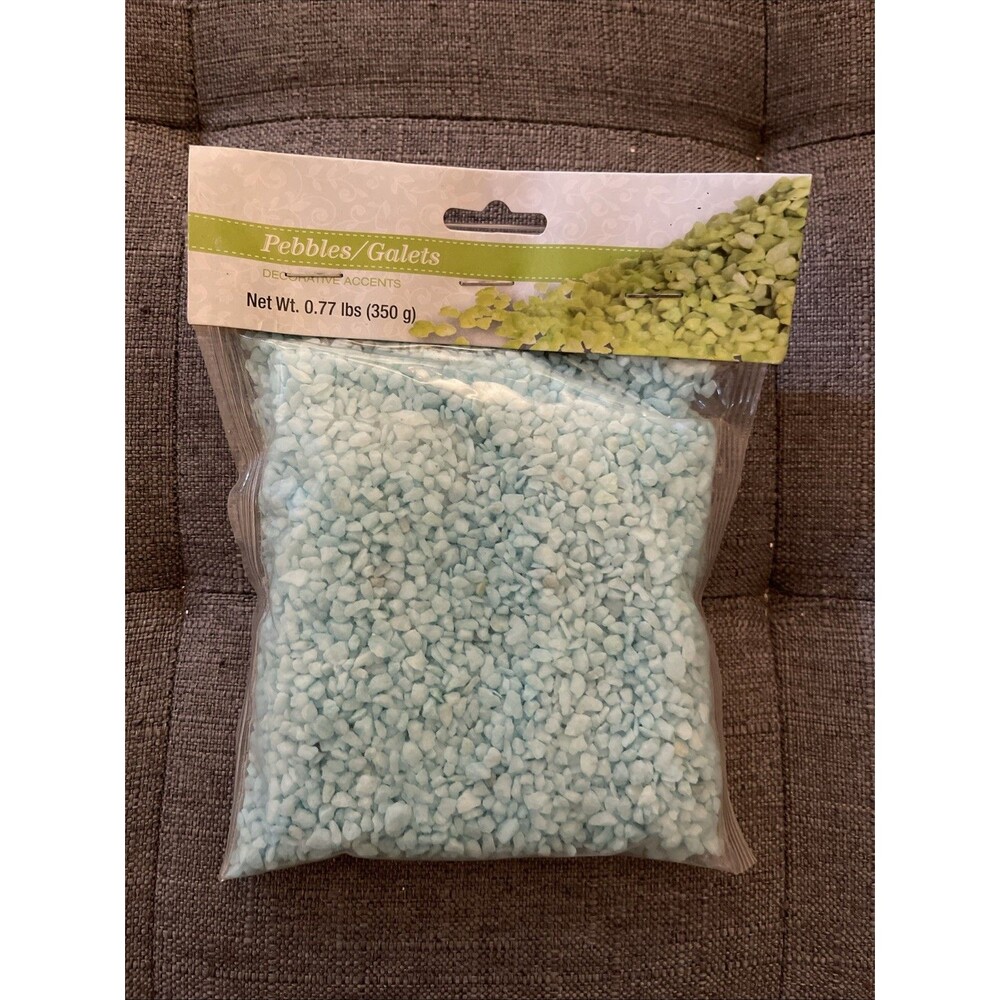 Greenbrier International 291386 Decorative Accents Sky Blue Pebbles .77lbs Bag